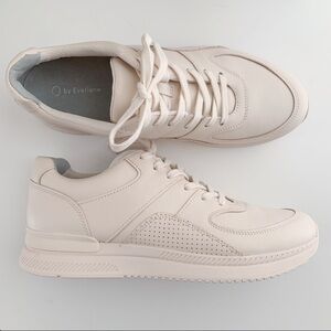 NWR‎ Everlane The Trainer Leather Lace Up Sneaker in Blush Pink, Size 13.5